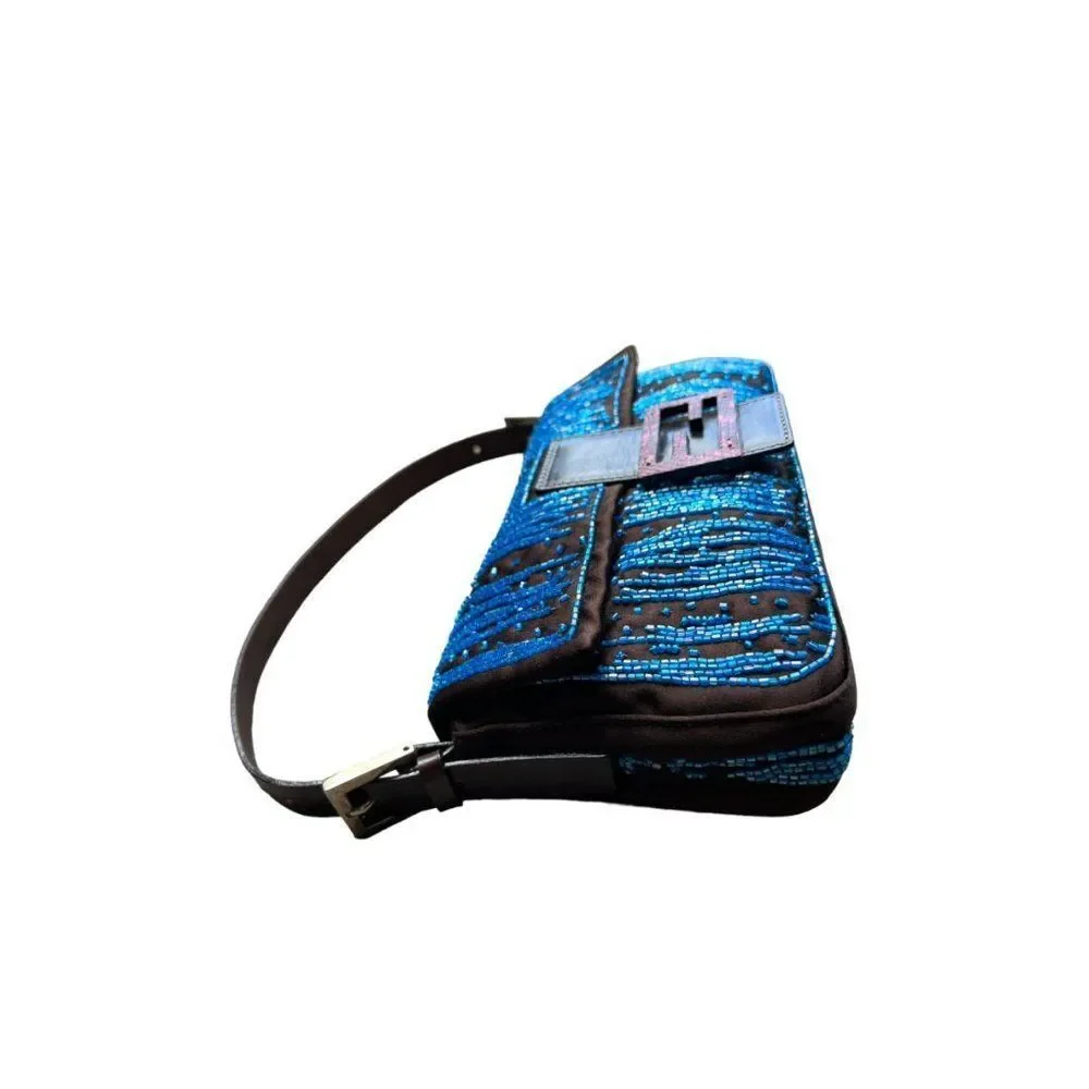 Fendi Satin Beaded Baguette - Picture 5 of 8
